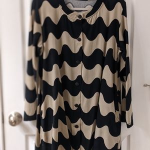 Marimekko Dress, Black and Beige XL